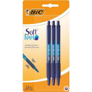 Bic 3 Pack Softfeel Pen Blue