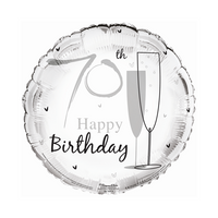 Simon Elvin Foil Balloon Happy Birthday Age 70 18
