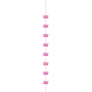 5ft Hanging D cor Happy Birthday Glitz Pink