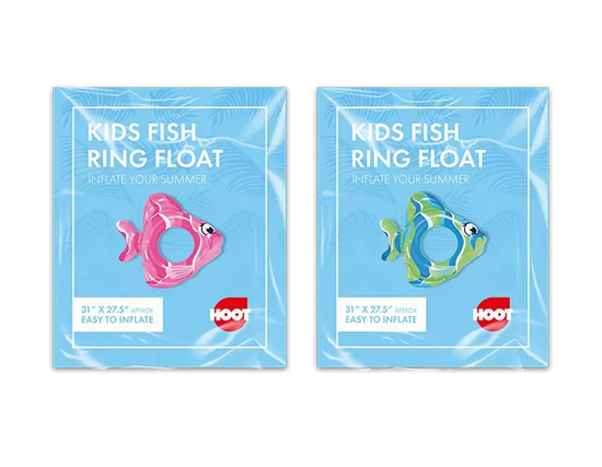 Inflatable Ring Float Fish (Colour May Vary)