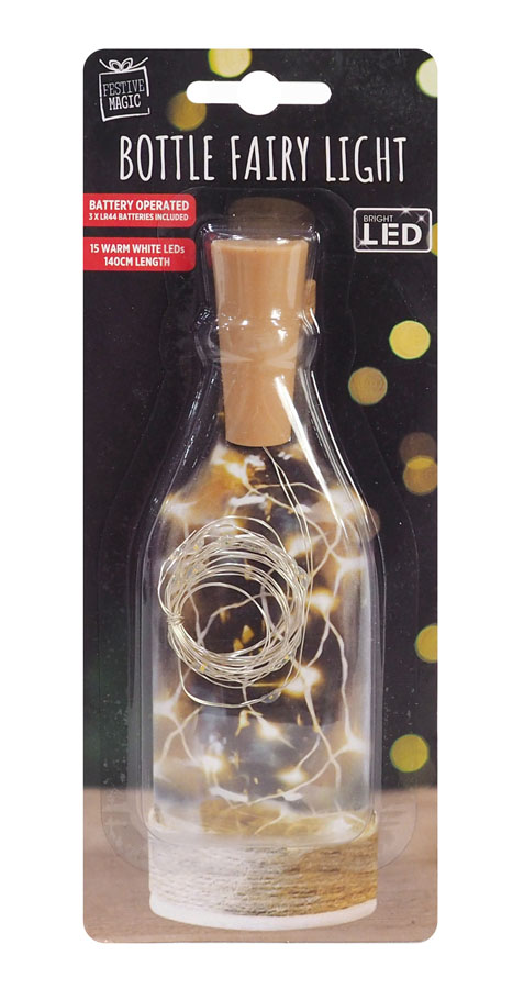 Bottle Fairy Lights 1.4m (Colour May Vary)