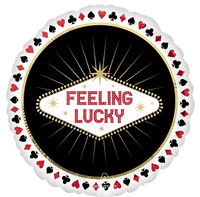 Anagram Foil Balloon Feeling Lucky 18