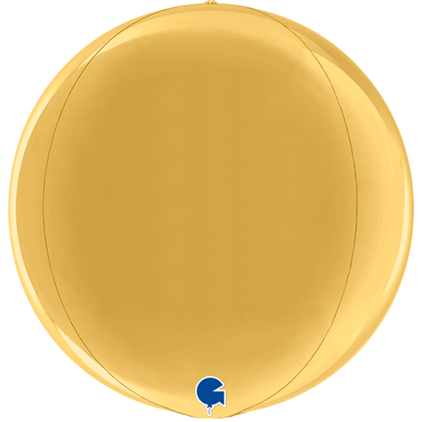 Grabo Foil Balloon Gold Globe 15"
