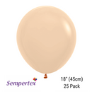 Sempertex Malibu Peach 18" Latex Balloons 25pk
