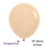 Sempertex Malibu Peach 18" Latex Balloons 25pk