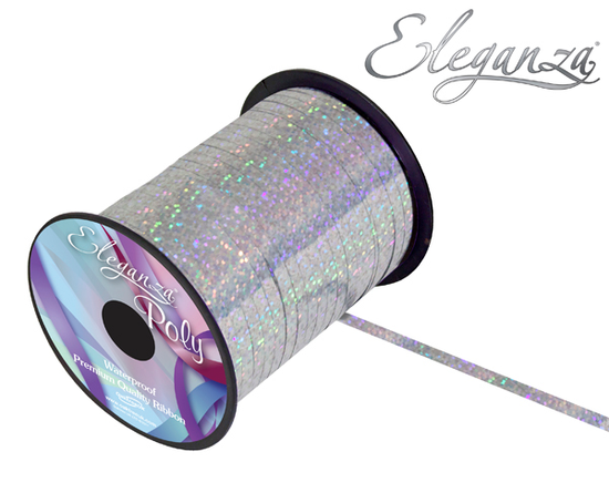 Eleganza Ribbon Holo Silver 5mm x 250yds