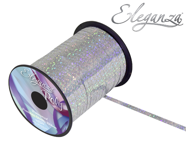 Eleganza Ribbon Holo Silver 5mm x 250yds