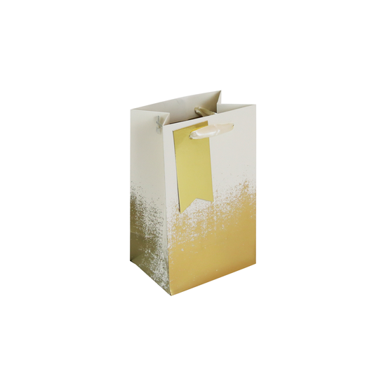 Cream & Gold Distressed Perfume Gift Bag 6pk