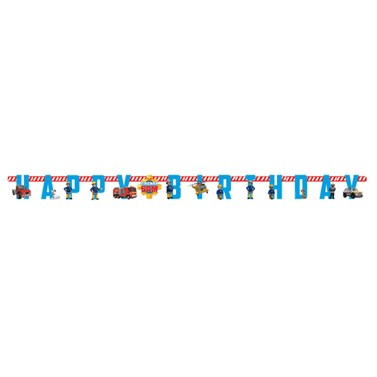 Amscan Fireman Sam Letter Banner 1.8M