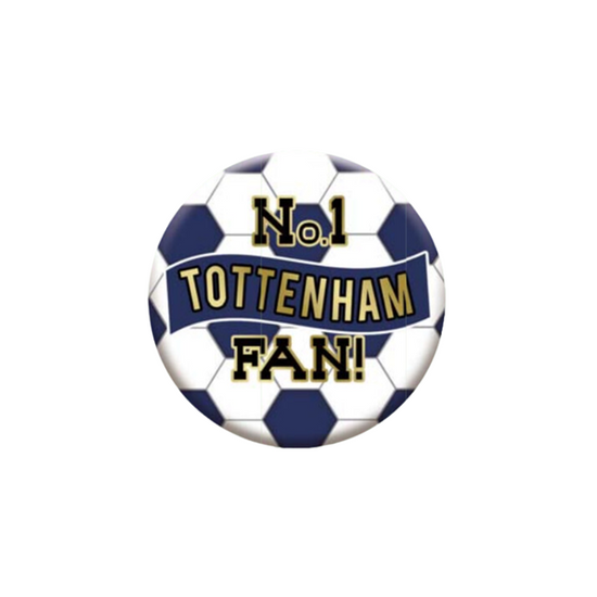 No.1 Tottenham Fan 5.5cm Football Badge
