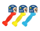 Textured Bone Dog Toy (Colour May Vary)