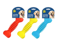 Textured Bone Dog Toy (Colour May Vary)