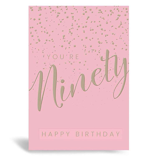 Prelude Pzazzle C50 Birthday Age 90 6pk