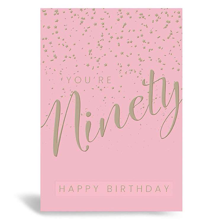 Prelude Pzazzle C50 Birthday Age 90 6pk