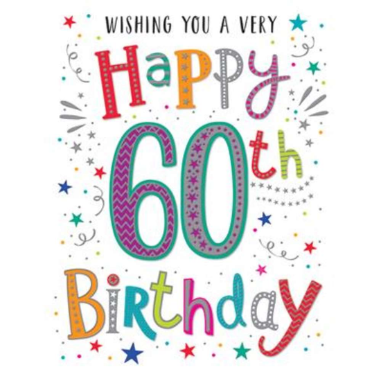 Regal 6 Pack Cards C50 Everyday Birthday Age 60