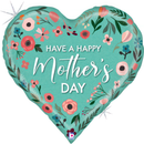 Grabo Mother's Day Green Floral 23" Foil Balloon