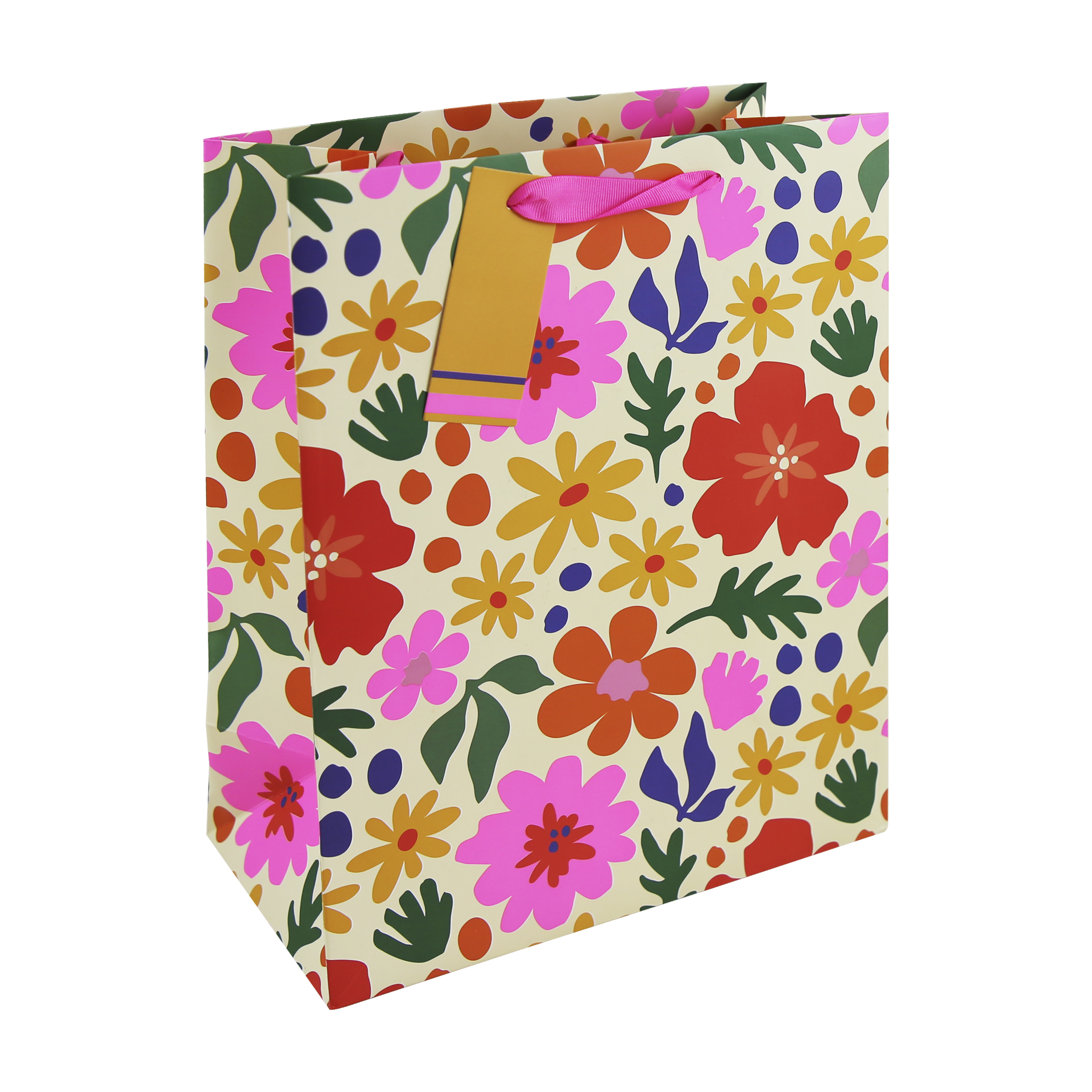 Bright Floral Large Gift Bag 6pk