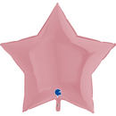 Grabo Foil Balloon Matte Pastel Pink Star 36"