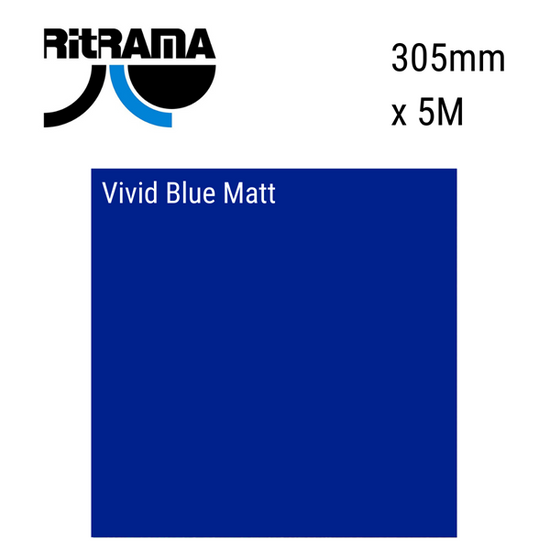 Ritrama Vinyl M Grade Matt Vivid Blue 305mm x 5m