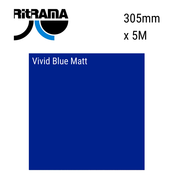 Ritrama Vinyl M Grade Matt Vivid Blue 305mm x 5m