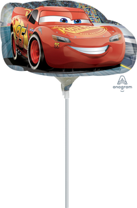 Anagram Lightning McQueen 9" Air Fill Foil Balloon
