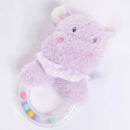 Tiger Feet soft toy hippo rattle, plush baby toy with a gentle rattle, perfect for infants and toddlers.