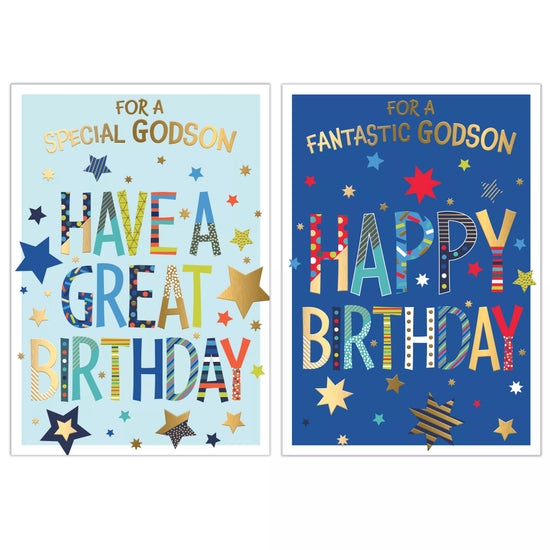 Poppyhill 12 Pack Cards C50 Birthday Godson