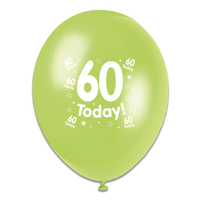 Tiger Feet Age 60 Birthday 10" Balloons 6x8pk