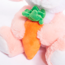 Tiger Feet Soft Toy Bunny With Carrot Pink 20cm