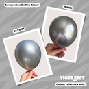 Sempertex Reflex Silver 5" Latex Balloons 50pk