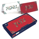 Luxury Slim Christmas Cards Foilage Text 15pk