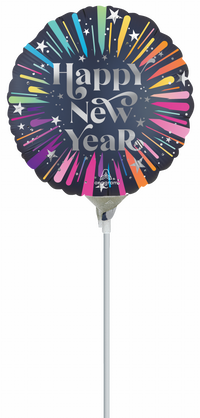 Anagram New Years Blast 9" Air Fill Foil Balloon