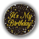 Oaktree Sparkling Fizz Badge Birthday Black 3