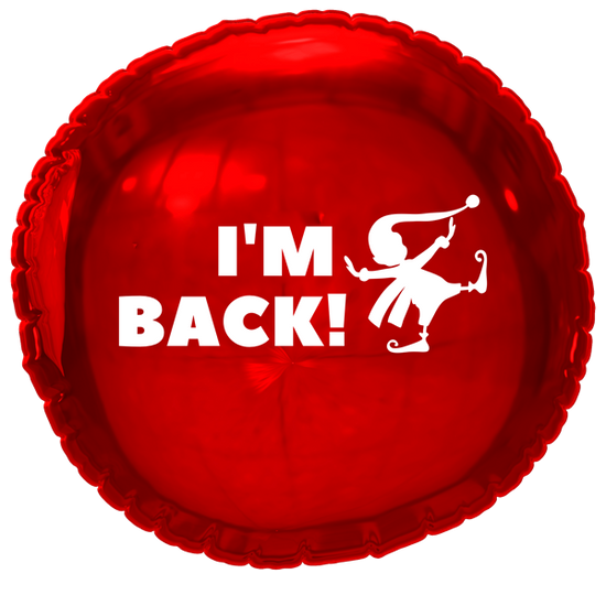 Oaktree Elf I'm Back 18" Foil Balloon