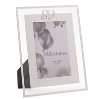 Milestones Frame Silver Age 80 4x6