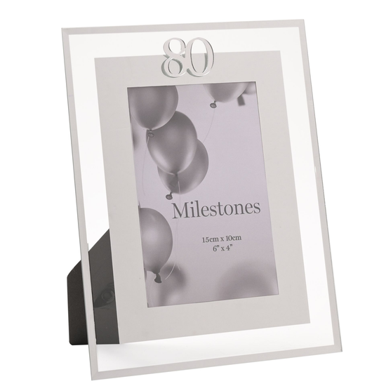 Milestones Frame Silver Age 80 4x6