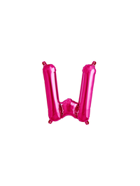 Northstar Foil Balloon Magenta 16" Letter W