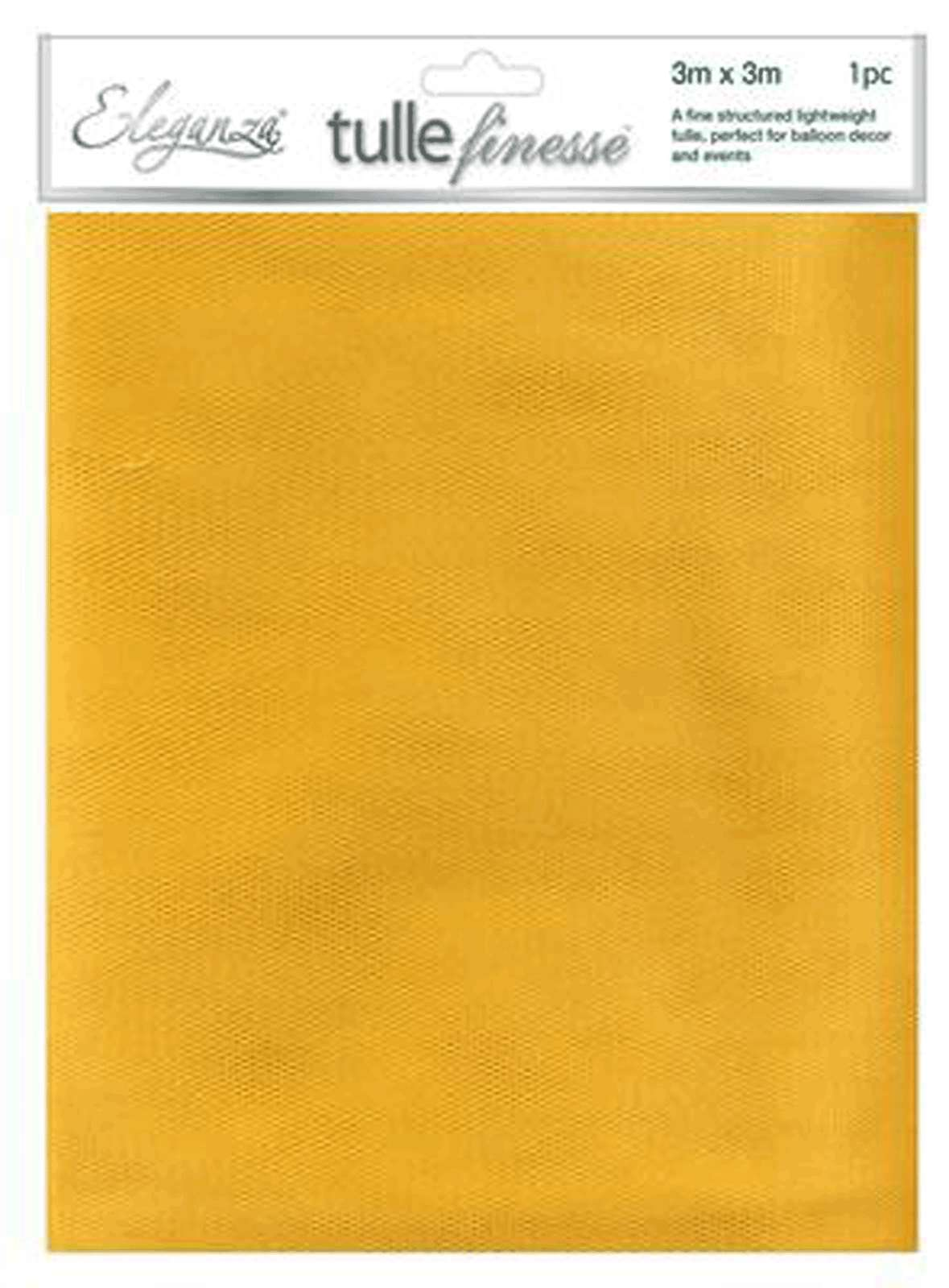 Eleganza Tulle Square Gold 3m x 3m
