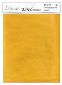 Eleganza Tulle Square Gold 3m x 3m