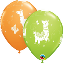 Qualatex Llamas 11" Latex Balloons 6pk