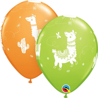 Qualatex Llamas 11" Latex Balloons 6pk