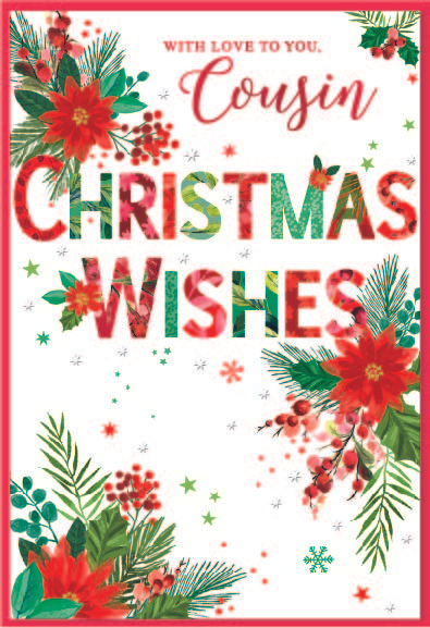 Simon Elvin 6 Pack Cards C50 Christmas Cousin