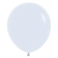 Sempertex Fashion White 18" Latex Balloons 25pk
