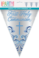 Unique Flag Bunting Blue Communion Holy Cross 9ft