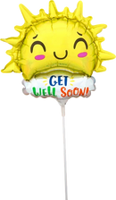 Anagram Get Well Happy Sun 10" Foil Balloon
