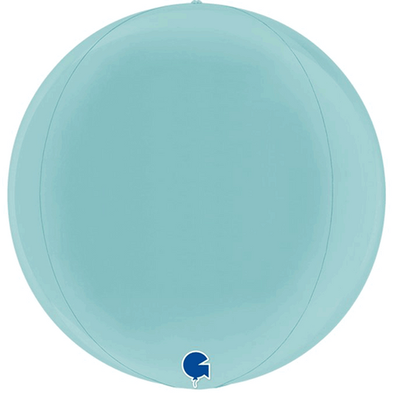 Grabo Foil Balloon Pastel Blue Globe 15"