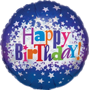 Anagram Birthday Bright Stars 18" Foil Balloon