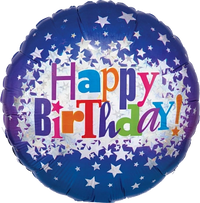 Anagram Birthday Bright Stars 18" Foil Balloon