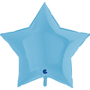 Grabo Foil Balloon Matte Pastel Blue Star 36"