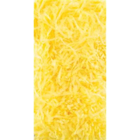 Six yellow shredded tissue papers from County Stationery, soft crepe paper in a 20g pack for gift wrapping or decoration.